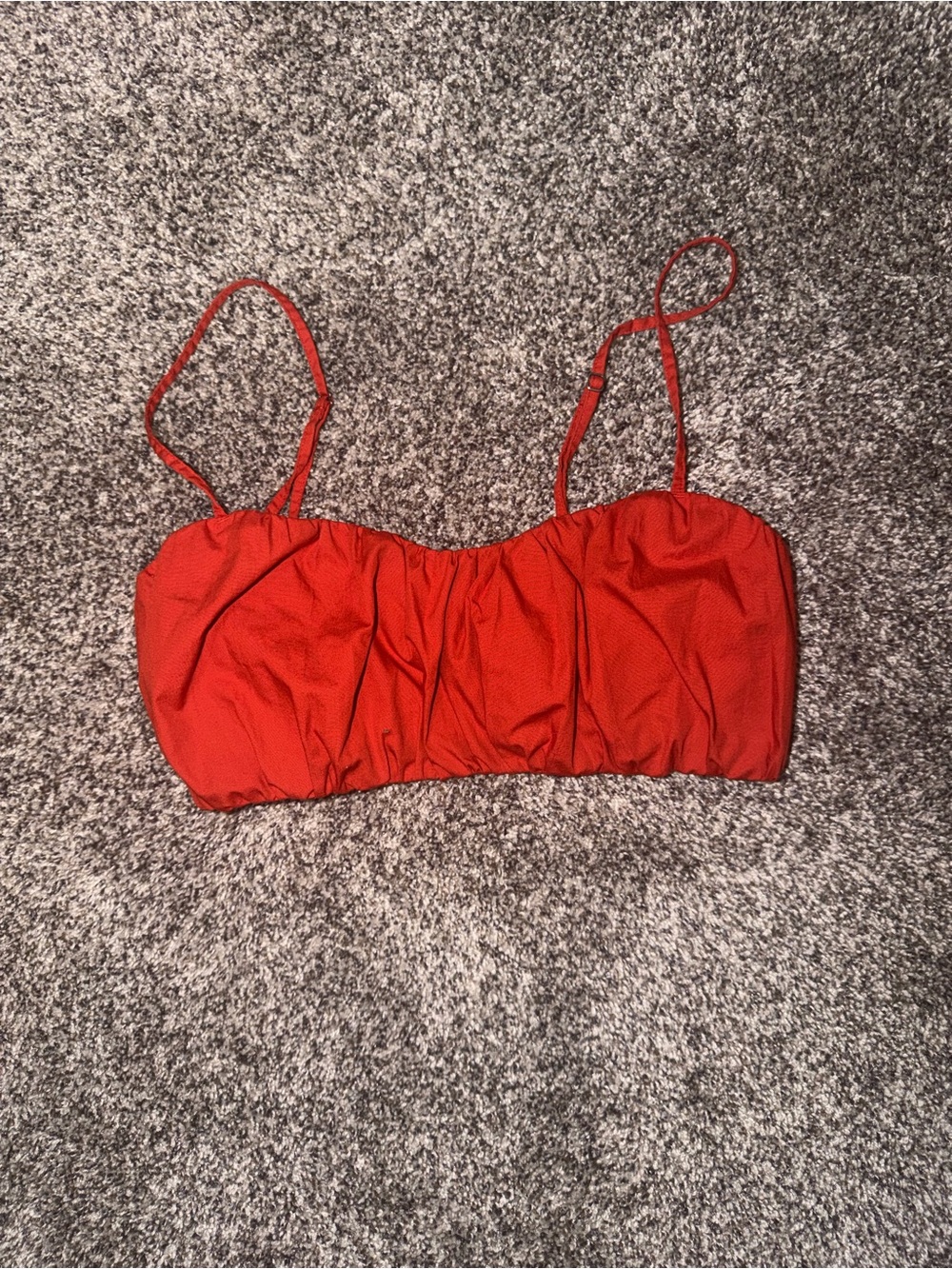 Abercrombie & Fitch Red Spaghetti-Strap Bandeau